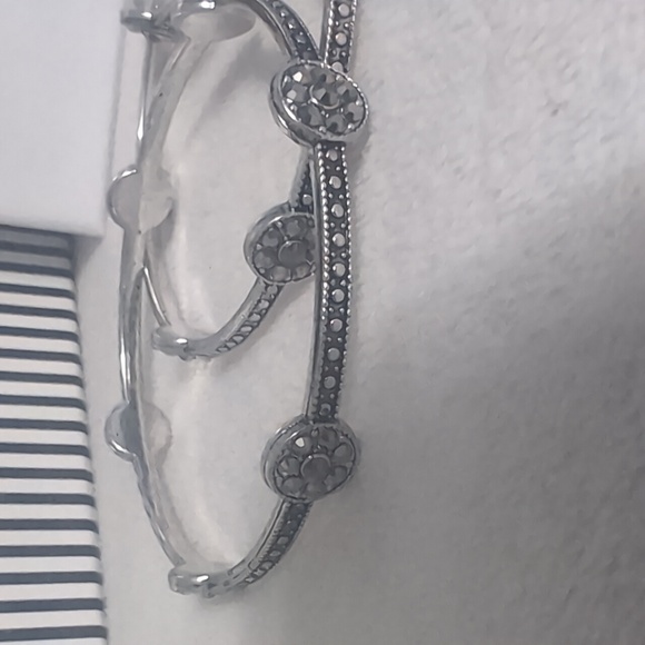 Sergio Feretti Triple Beaded Rhinestone Bracelet - Picture 2 of 4